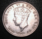 1942 C Bu Unc Newfoundland Canada  Ten Cents Silver 5 C Coin