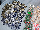 Lot Of 500  Mixed Assortment Beer Bottle Caps - Nice 