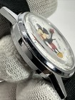 Vintage Mickey Mouse Walt Disney Productions 17 Jewels Wind Up Swiss Works 33mm