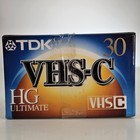 Tdk Vhs-c Hg Ultimate 30 Camcorder Cassette Blank Recording Tape