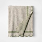 Scalloped Edge Throw - Threshold Designed With Studio Mcgee