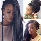 8pcs Brazilian Yarn Wool Hair Arylic For Crochet Black03  Black 