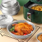 Round 7  Disposable Aluminum Foil Pan For Baking Oven-safe With Dome Clear Lids