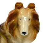 Vtg Collie Dog Ceramic Figurine Occupied Japan