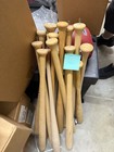 Vintage used Multi-color Wood Baseball Bat Lot     Great For Diy Projects  24 Bats