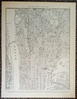 Vintage 1936 Upper Manhattan Atlas Map Ny New York City Pre World War Wwii Era