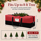 Christmas Tree Storage Bag  Fits 8 Ft Artificial Trees  Red