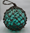 Vintage Glass Fishing Float In  Turquoise