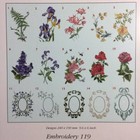 Flowers   Frames Embroidery Designs D-card  119 For Husqvarna Viking Designer 2