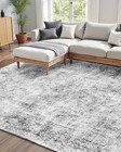 Vevor Large Area Rug 6x9 Ft Anti-skid And Tear-resistant Floor Mat Bohemian Gray