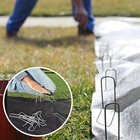 200 Pack 6  Landscape Staples Garden Stakes Galvanized Sod Staples 11 Gauge