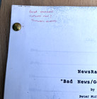 1995 Newsradio Bad News Good News Peter Murrieta Tv Original Script 1st Draft