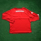 Nebraska Cornhuskers Ncaa Adidas Men s Red Authentic Shooter Shirt Jacket