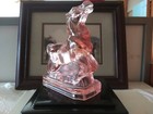 Vintage Boyd Art Glass Joey The Horse - Light Rose - 4  Tall - 2-25-83    22