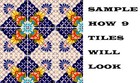  c123 Mexican Ceramic Handmade Talavera Tile Sets