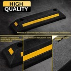 Zone Tech 2x Garage Parking Curb Wheel Stopper Driveway Rubber Park Guide Block