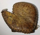 1930s Vintage Baseball Glove Stitch Cowhide Early Buckle Antique Baseball Glove