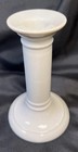 Vtg Atq Doulton England White Taper Candle Stick Holder Glazed Pottery 5 7 8   