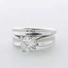 Solitaire Engagement Ring Set Solid 14k Gold 1 52 Ct Round Natural Diamond E Si2