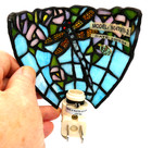 Tiffany Style Stained Glass Dragonfly Night Light