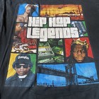 Hip Hop Legends T-shirt 3xl Black Biggie Tupac Eazy-e Gta Tag Heavy