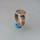 Ancient Roman Silver Ring Circa 1st -3rd   Ad