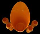 Veuve Clicquot Orange Acrylic Magnum Champagne Ice Bucket With 4 Flutes New