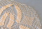 Vintage 14  Round Hand Crocheted  Centerpiece Doily 