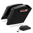 Stretched Extended Saddlebags W  Speaker Grill Fit For Harley Touring 2014-2024