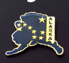 Vintage Alaska State Lapel Pin Enamel Big Dipper Souvenir Original Packaging