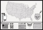 Scratch Off Map Personalized U s  Map Poster Luckies Personal Travel Log Gift