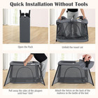 Portable Travel Crib   Playpen With Bassinet   Soft Mattress - Dark Gray