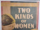 Rare Early Talkie Movie Window Card Two Kinds Of Women Miriam Hopkins 1931