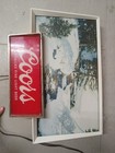 Very Very Rare Vintage Coors Beer Mountain Winter Stream Motion Bar Light Sign