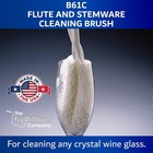 Fryoilsaver 2-pack Non-scratch Foam Wine Glass Cleaning Brush Kit