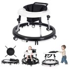 Foldable Baby Walker 9 Adjustable Heights For 6-18 Months With Wheels Portable