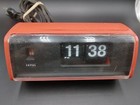 Copal Flip Clock 222 Orange Body Space Age Vintage   309896