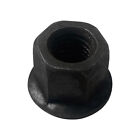 Black Oxide Finish 1 2 -13 Thread Flange Nut Steel Hex Threading 10 Pc