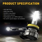 Auxito Led Fog Light H8 Bulb H16 H11 Fog Light Bulb White 6500k High Power Lamps