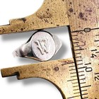 Initial Letter W Signet 925 Sterling Silver Child Baby Ring Size 3 5