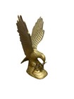 Brass American Eagle Figurine - Landing Eagle Statue Paperweight 5 75 