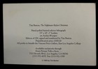 Nightmare Before Christmas 1993 Litho By Tim Burton Le 250 Gallery Promo Card