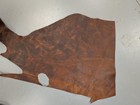 8 Lb  vintage Reddish Brown  Bulk Scrap Leather Trimmings  Cowhide Remnants
