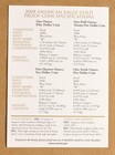 2008 Proof 4-coin Gold American Eagle Box And Coa - No Coins