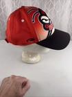Battle Creek Bombers Cereal City W Mascot Foam Hat Cap Hook Loop Red Black Bill