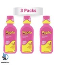 Pepto-bismol Coats   Soothes Liquid 5 Symptom Relief 16 Fl Oz  3 Pack 