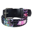 Metal Studded Leather Stud Designed Belt Pyramid Punk Rock Mens Womens Gift 