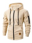 Men s Heavy Weight Regular Fleece Lined Zip Up Hoodie Sweater Jacket