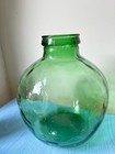 Viresa Large Vintage French Green Glass Terrarium Carboy Bottle Planter Vase 14   