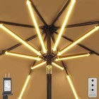Outdoor Patio Umbrella Lights  1000 Lumens 15w Warm White Led  Waterproof With 